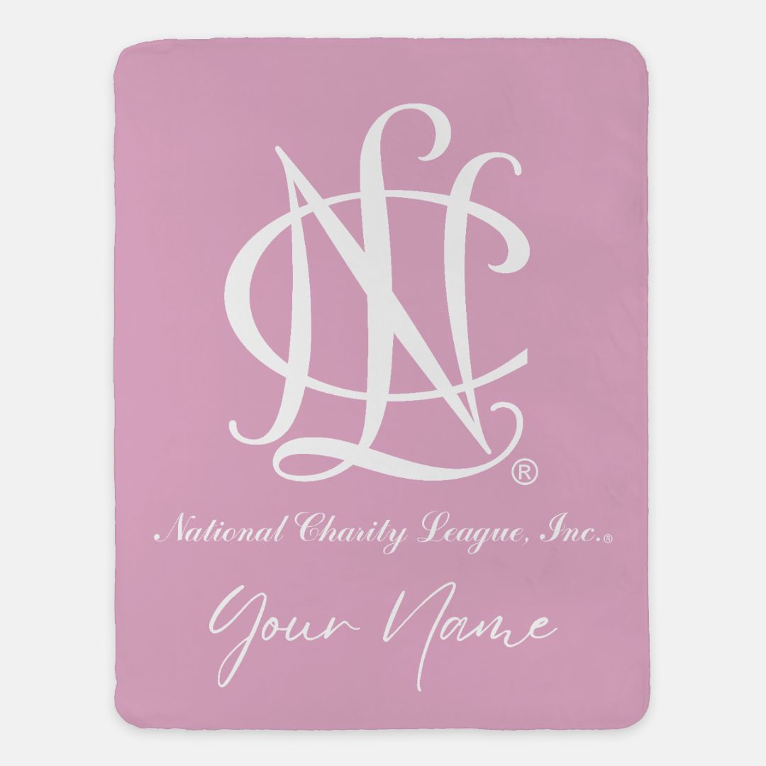 Personalized National Charity League XL 60x80 Sherpa Throw Blanket