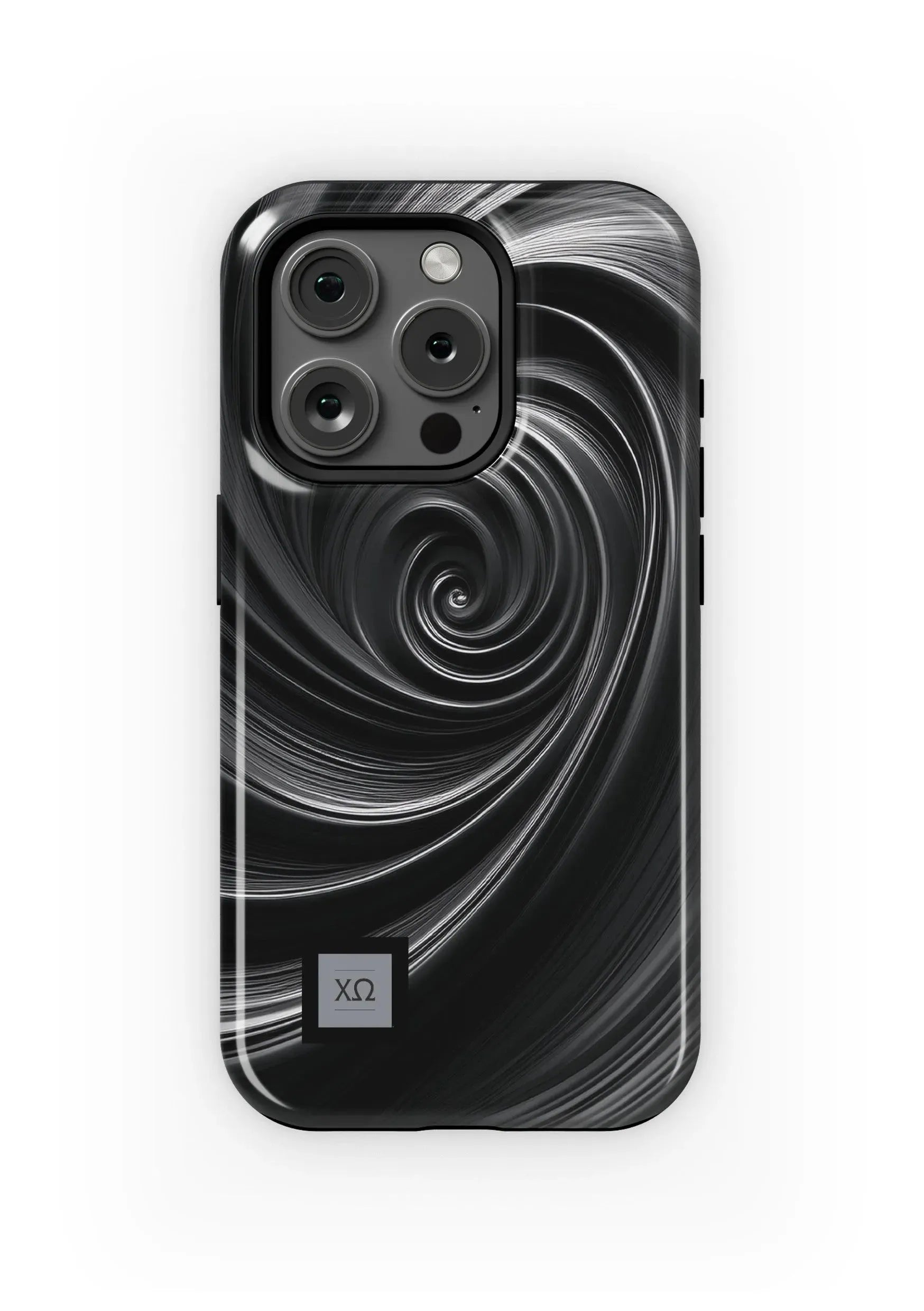 Chi Omega iPhone 16, 15, 14 Mobile Phone Case -Swirl Gloss Mobile Phone Cases