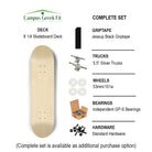 University of Tampa Skateboard Deck - Rings Skateboard