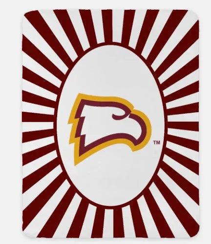 Winthrop XL 60x80 Sherpa Throw Blanket - Starburst Garnet Throw Blankets