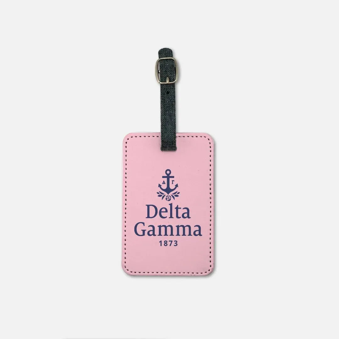 Delta Gamma (Set of 2) Pink Luggage Tags Luggage Tags