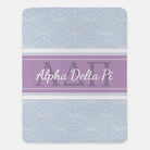 Alpha Delta Pi XL 60x80 Sherpa Throw Blanket - Diamond Horizon Throw Blankets