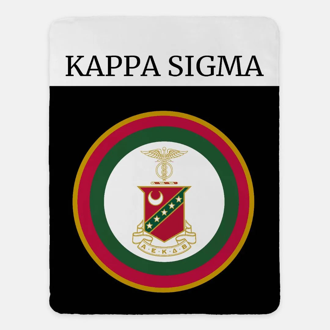 Kappa Sigma XL 60x80 Sherpa Blanket - Bullseye Default Title Throw Blankets