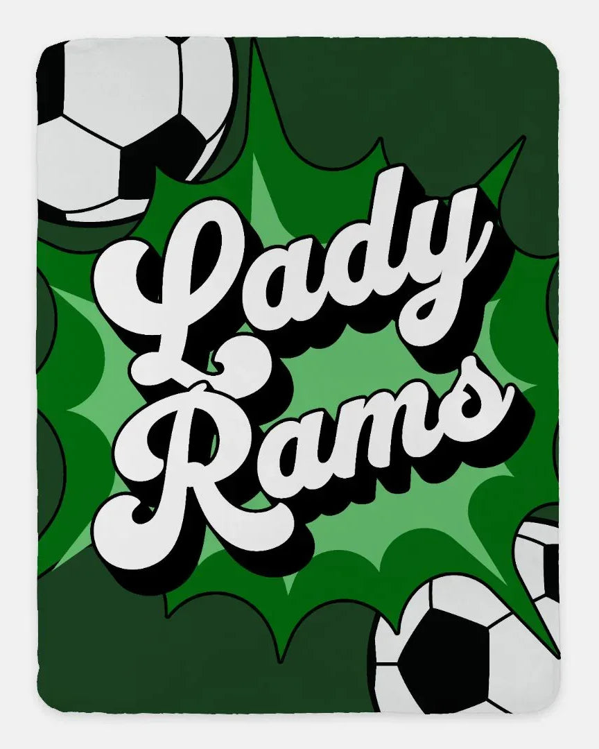 Lady Rams Comic XL 60x80 Default Title Blankets