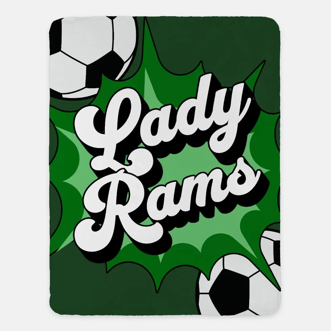 Lady Rams Comic XL 60x80 Default Title Blankets