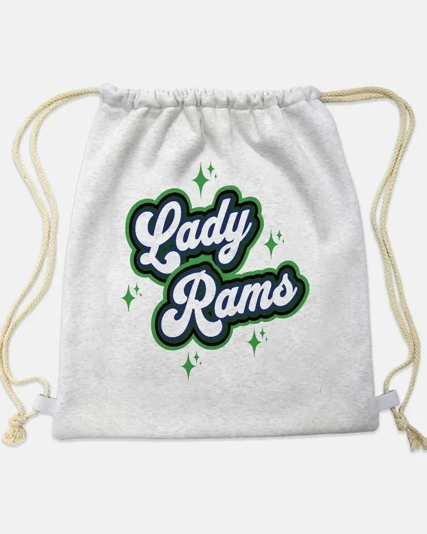 Lady Rams Retro Drawstring Sweatshirt Bag Backback