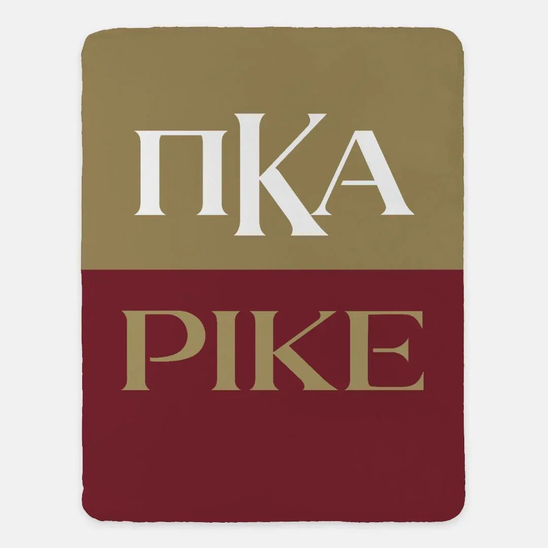 PIKE Sherpa Blanket XL 60x80 - Color Block Default Title Throw Blankets