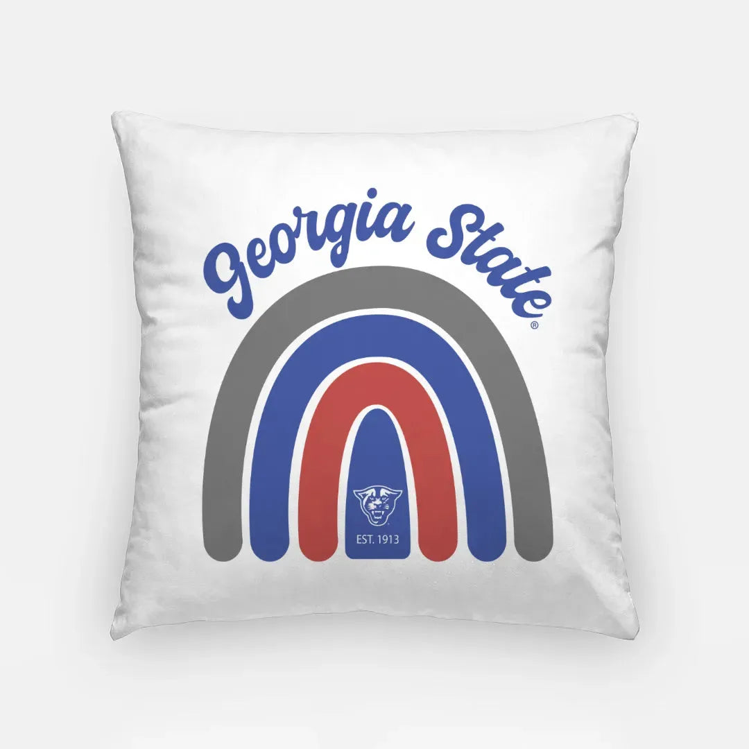 Georgia State 18" Throw Pillow Cover - Rainbow Pillow Covers