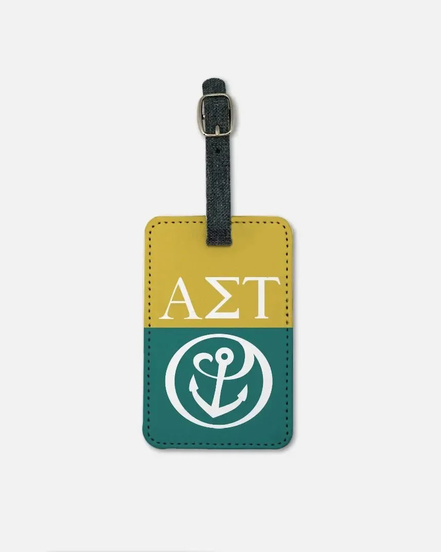 Alpha Sigma Tau (Set of 2) Luggage Tag - Color Split Luggage Tags