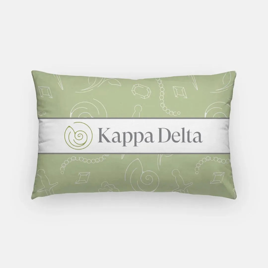 Kappa Delta Icons Lumbar Pillow Cover Pillow Covers