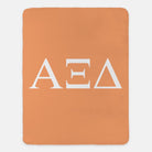Alpha Xi Delta XL 60x80 Sherpa Throw Blanket - Greek Letters | AXiD