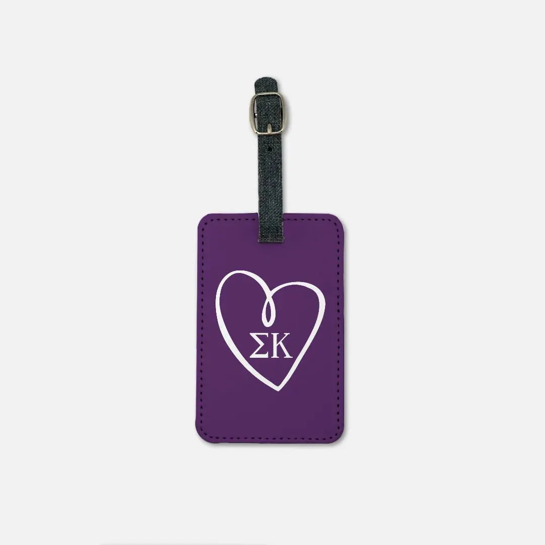 Sigma Kappa (Set of 2) Luggage Tags - Greek Letters Luggage Tags