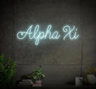 Alpha Xi LED Neon Script Sign w/ Dimmer Neon Signs