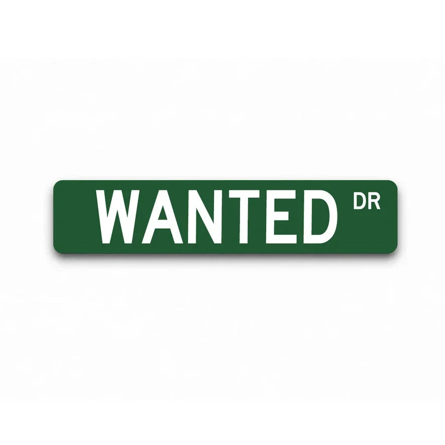 Kappa Sigma "WANTED" Metal Street Sign | Fraternity Dorm Decor