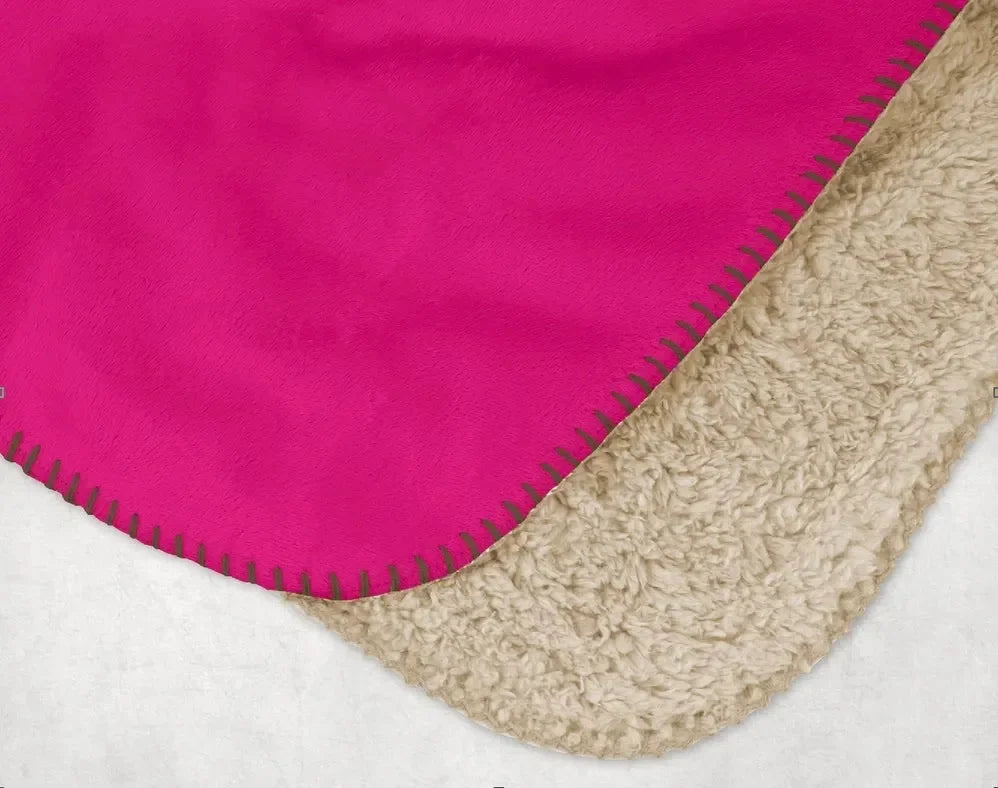 Personalized Zeta Tau Alpha XL 60x80 Sherpa Throw Blanket Throw Blankets