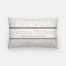Gamma Phi Beta Carnation Lumbar Pillow Cover Pillow Covers