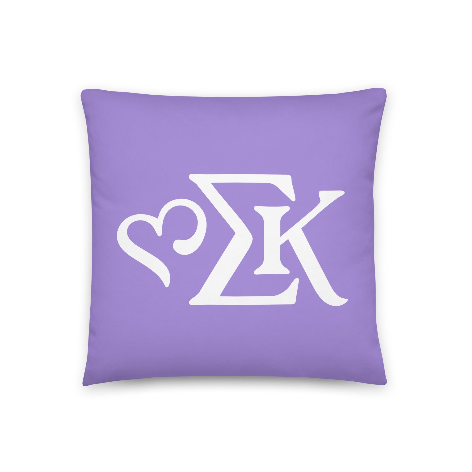 Sigma Kappa Greek Letter Icon Throw Pillow | Sig Kap Gifts
