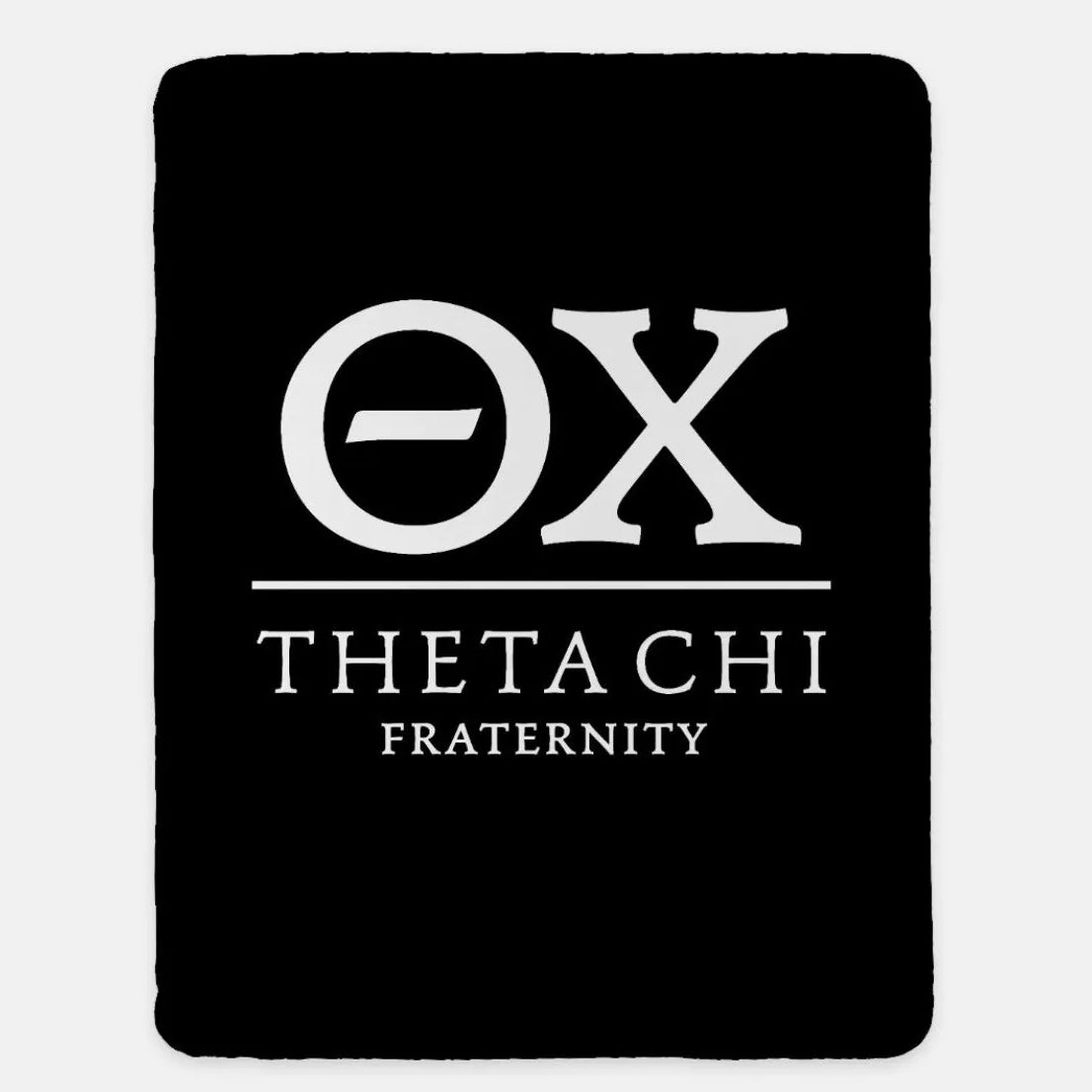 Theta Chi XL 60x80 Blanket Black Throw Blankets