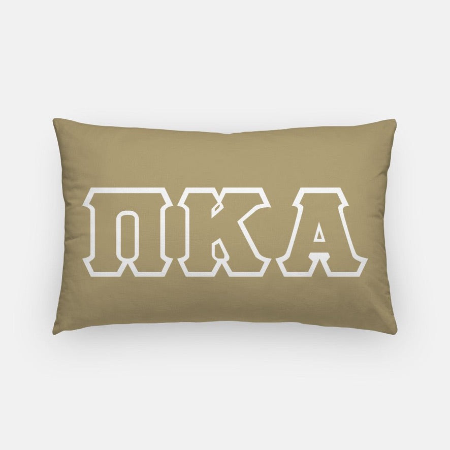 PIKE Lumbar Pillow Cover - Bold Greek Letters Pillow Covers