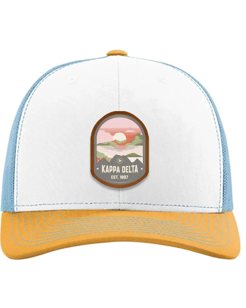 Kappa Delta Richardson 112 UV Print Leatherette Patch Trucker Hat - Ventura Trucker Hat