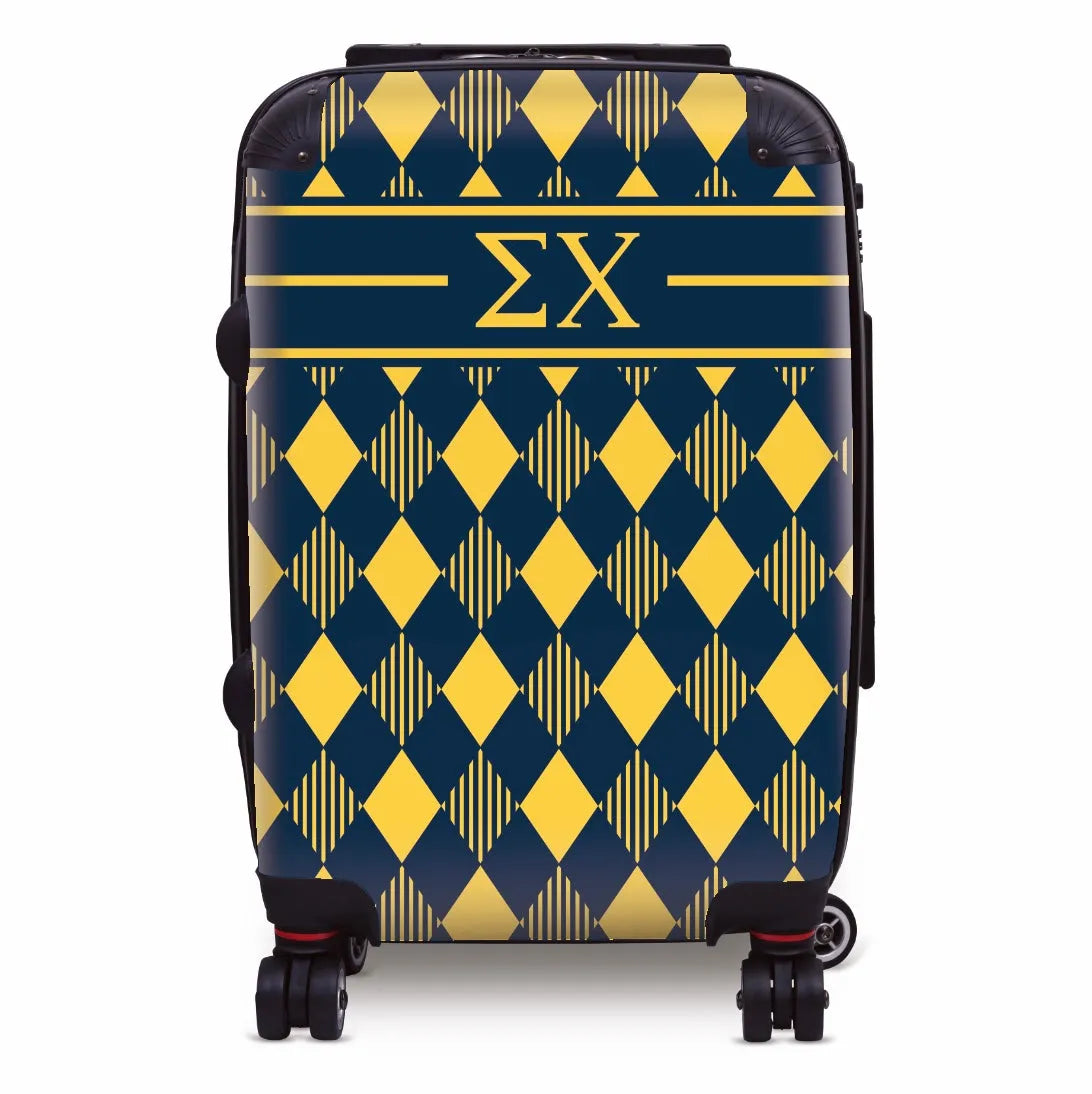 Sigma Chi Carry-On Suitcase - Argyle Suitcases