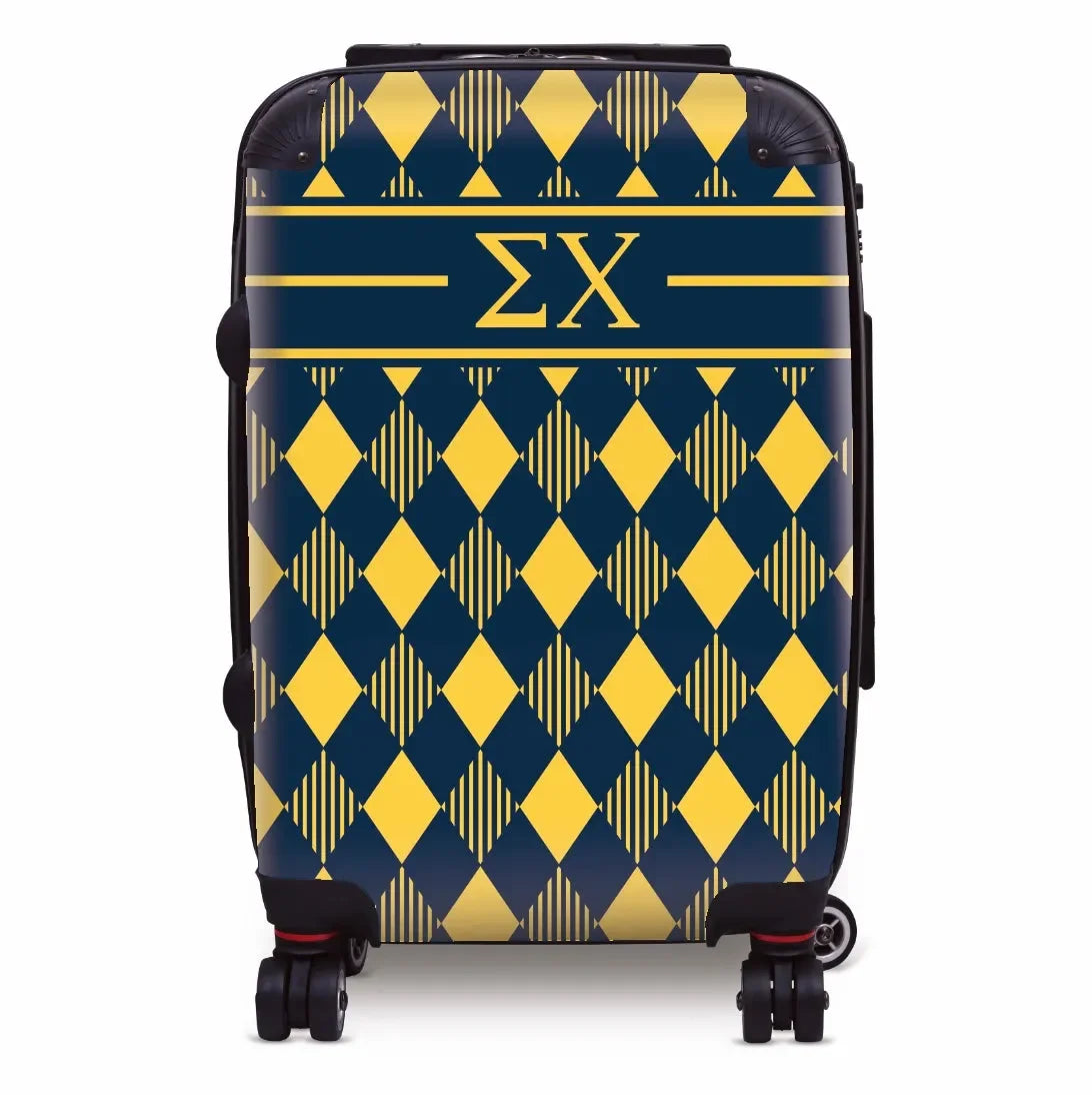 Sigma Chi Carry-On Suitcase - Argyle Suitcases