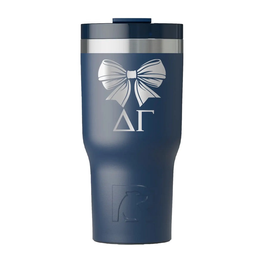 Delta Gamma RTIC 20 oz Essential Ceramic Lined Tumbler - Bow