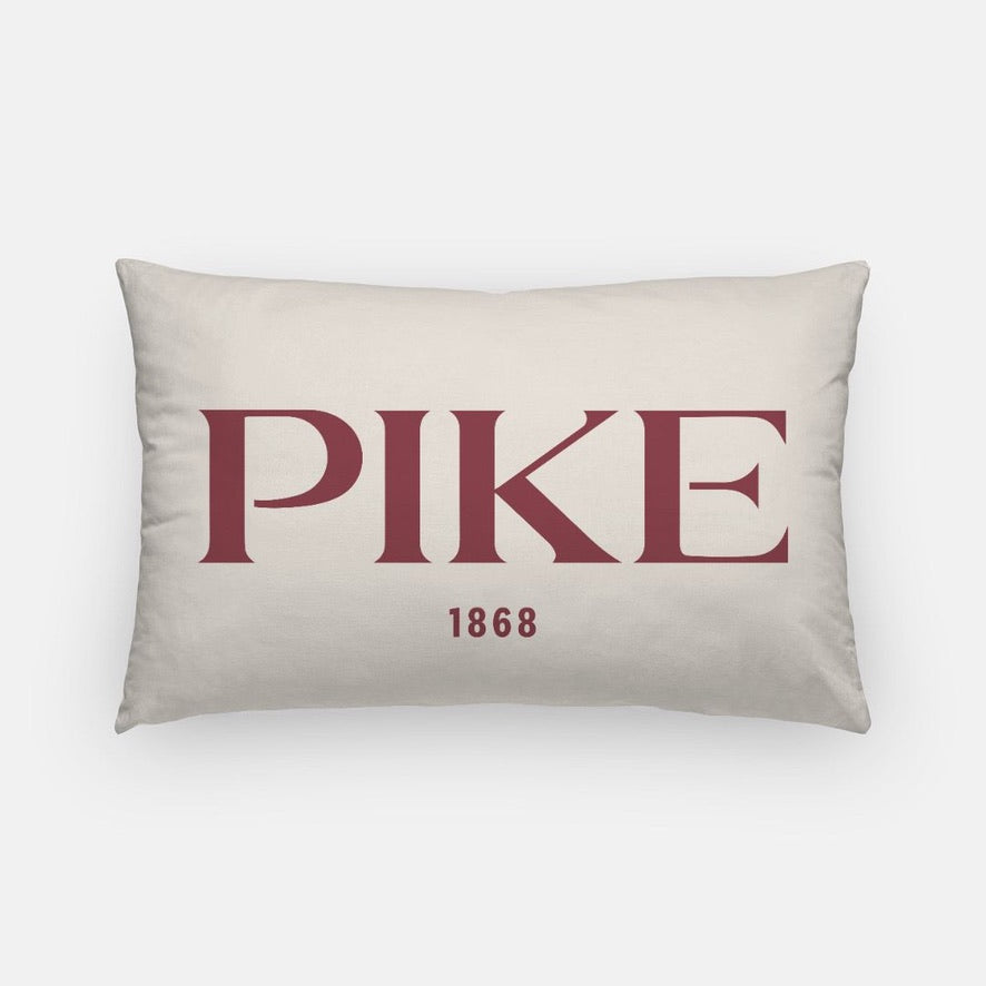 PIKE 1868 Lumbar Pillow Cover Light Gold Pillow Covers