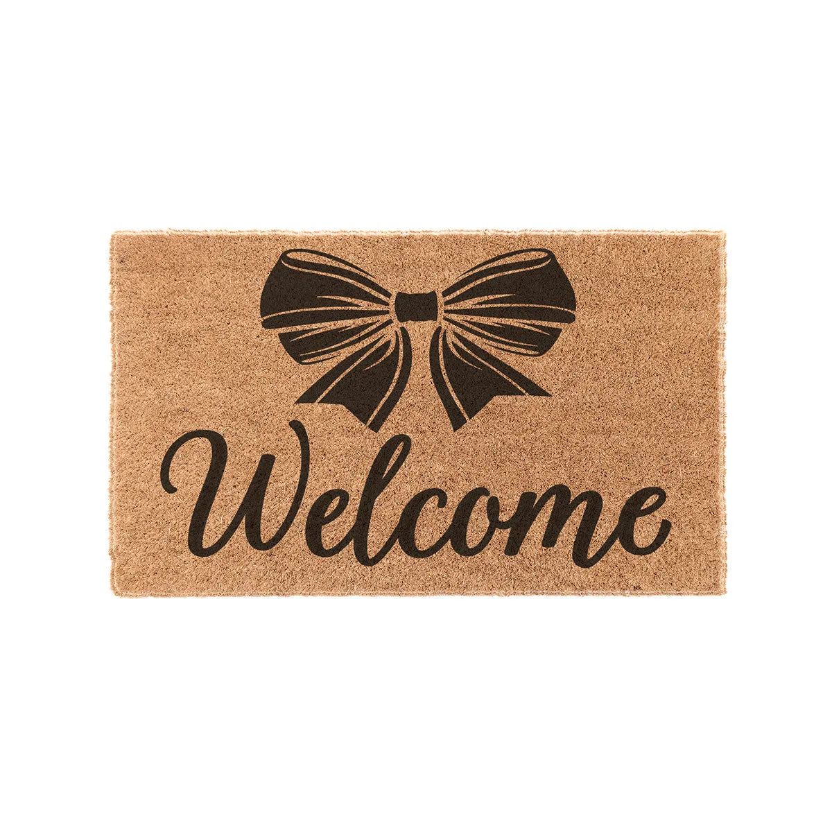 Welcome Bow Coir Doormat Door Mats