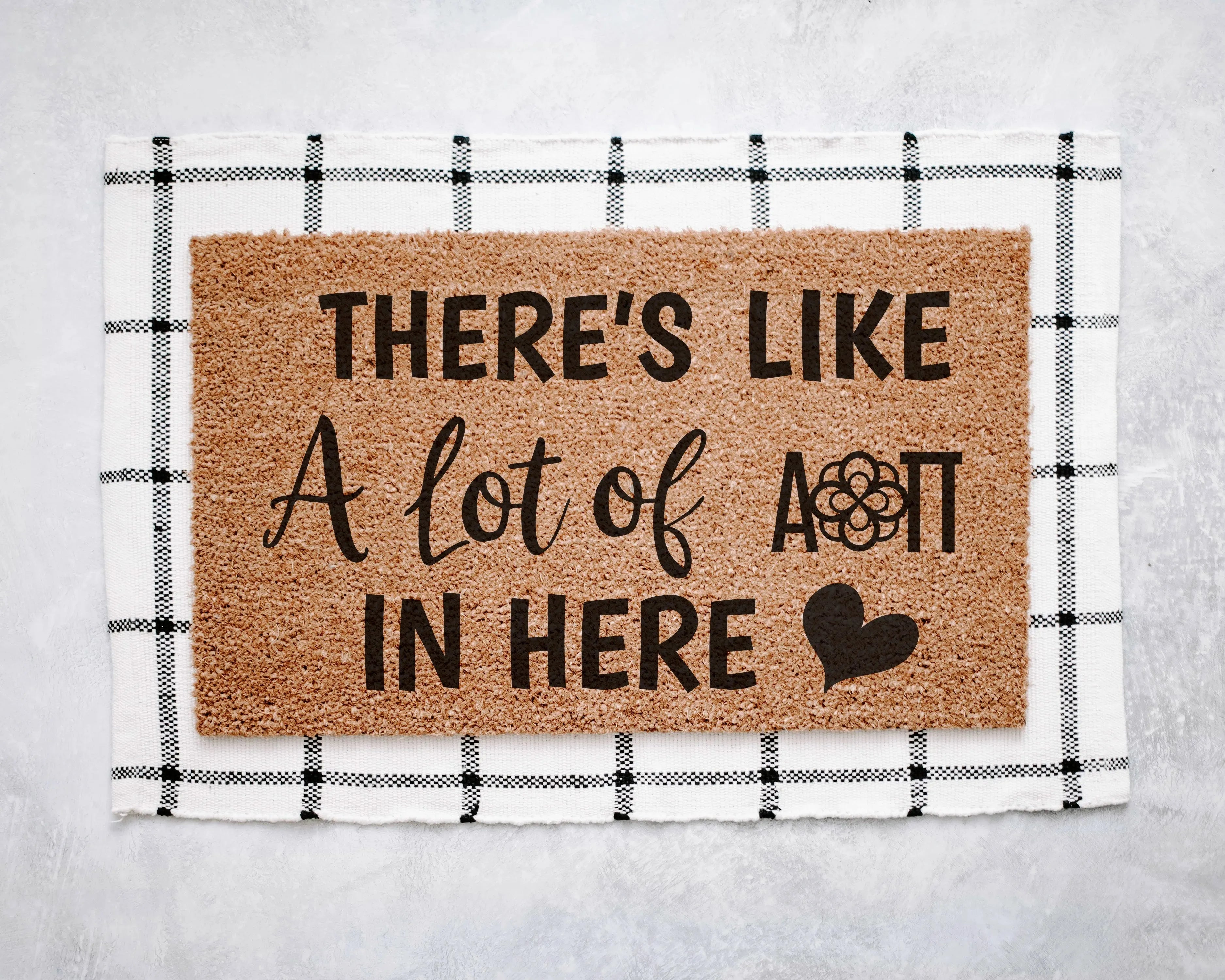 Alpha Omicron Pi Coir Doormat - A Lot of Door Mats