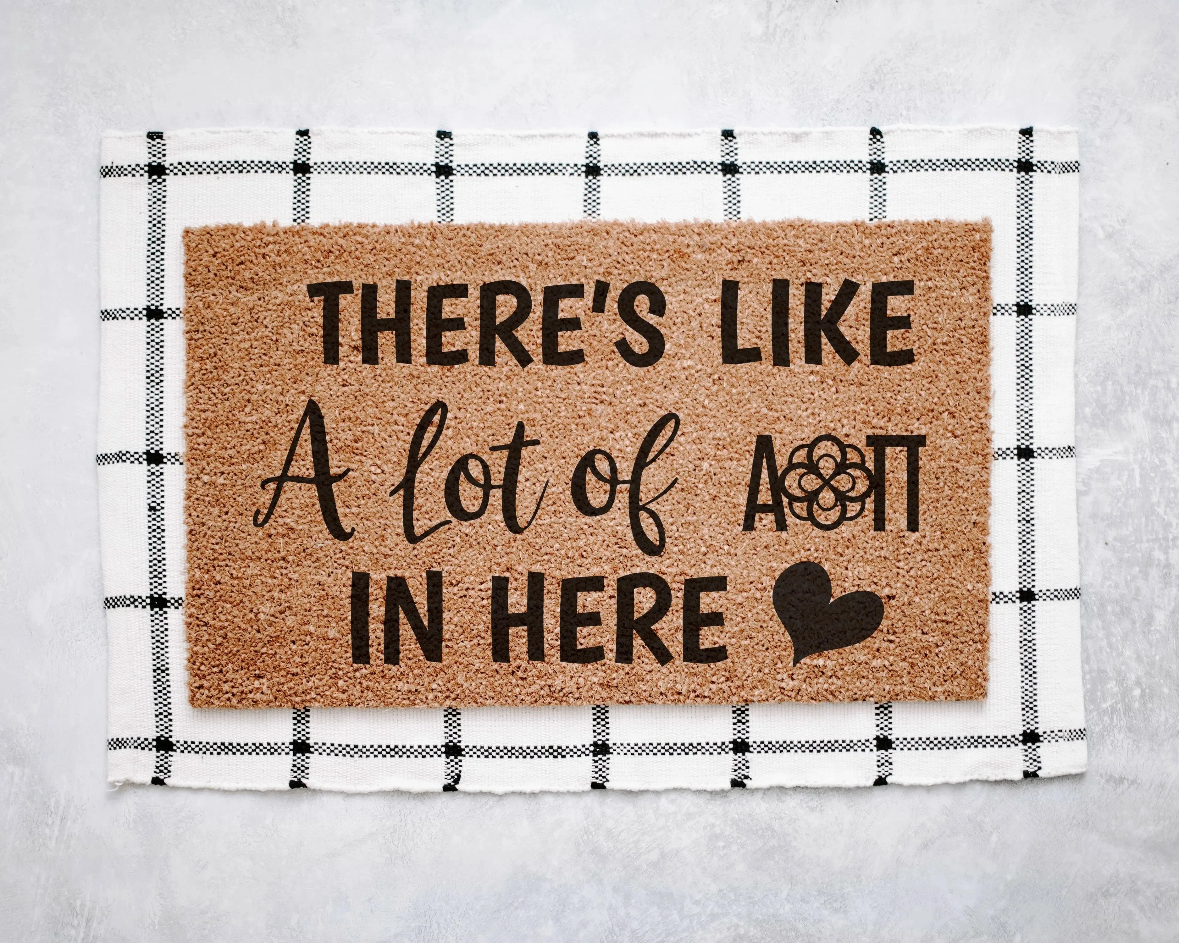 Alpha Omicron Pi Coir Doormat - A Lot of Door Mats