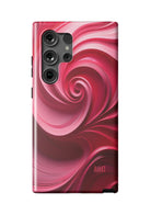 Alpha Omicron Pi Samsung Galaxy 24, 23 Mobile Phone Case - Swirl Matte Mobile Phone Cases