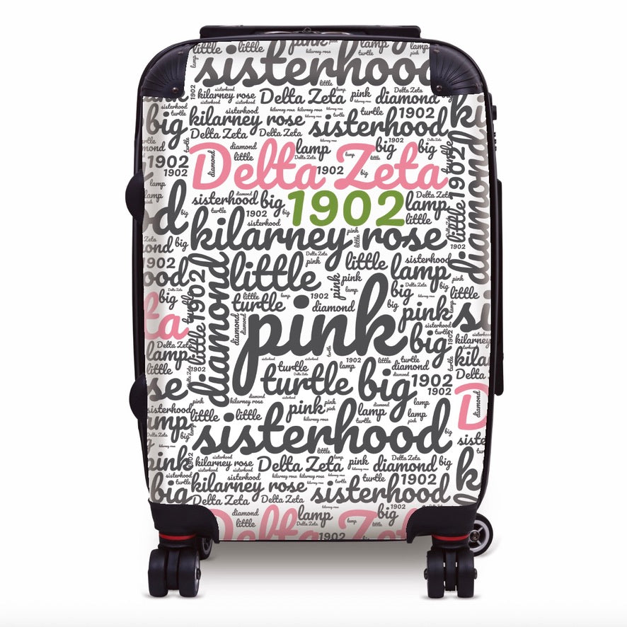 Delta Zeta Carry-on Suitcase Luggage - Expression Art Suitcases
