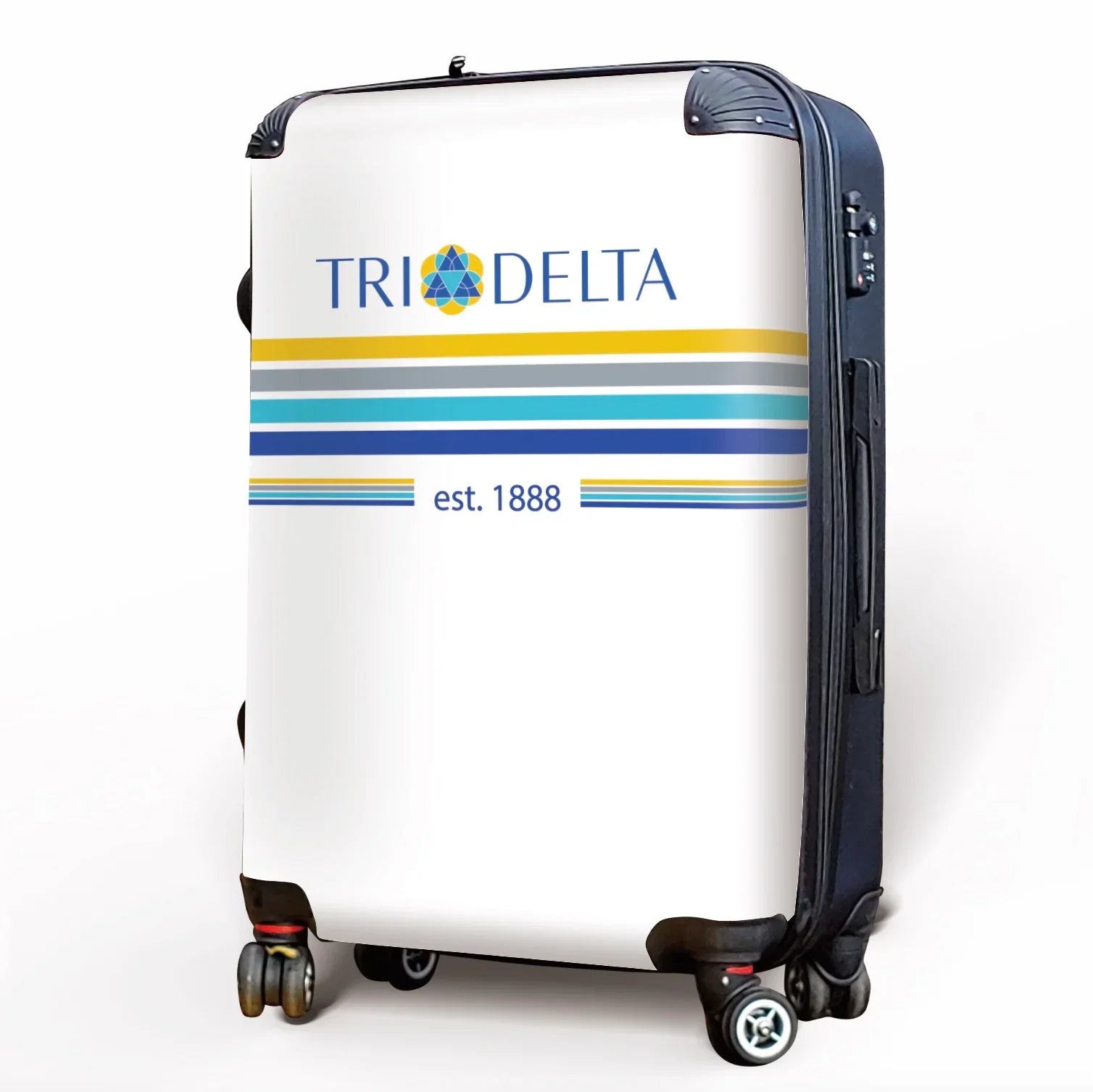 Tri Delta Carry-on Suitcase - Preppy Stripes Suitcases