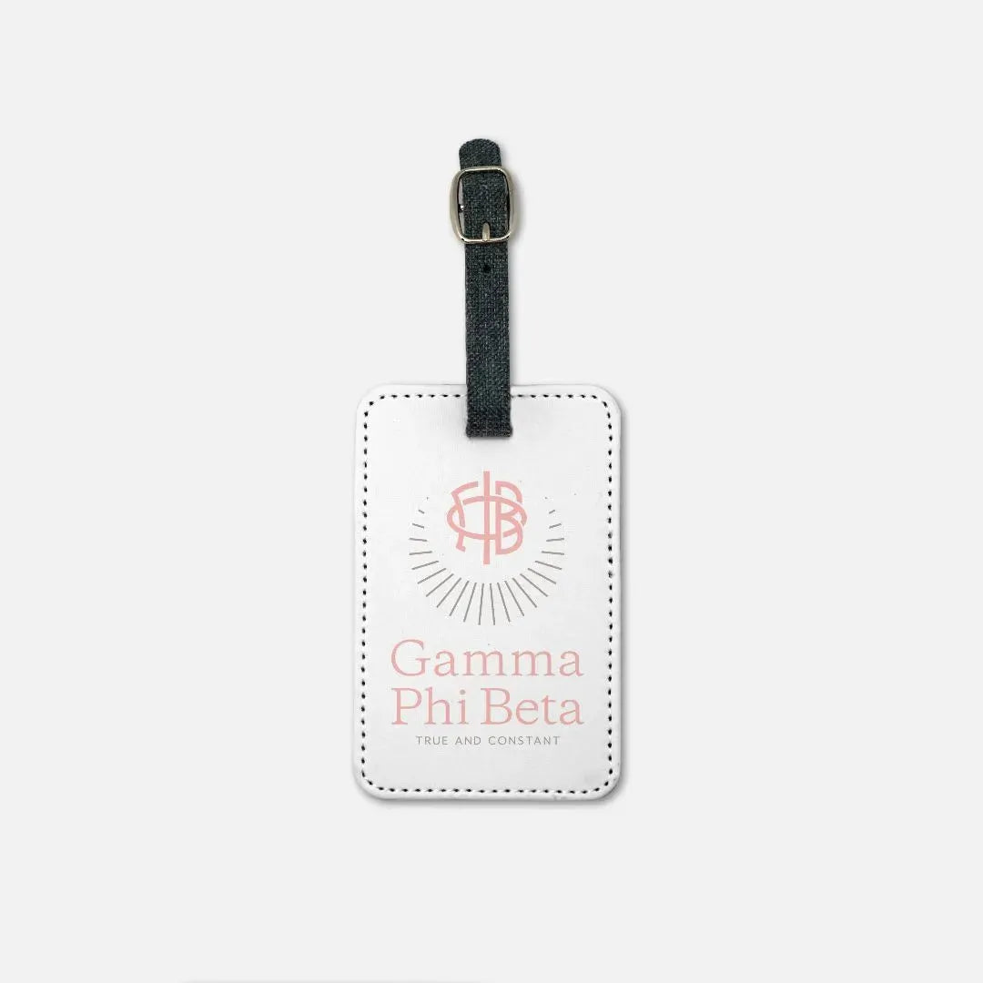 Gamma Phi Beta (Set of 2) Traditional Luggage Tag Luggage Tags