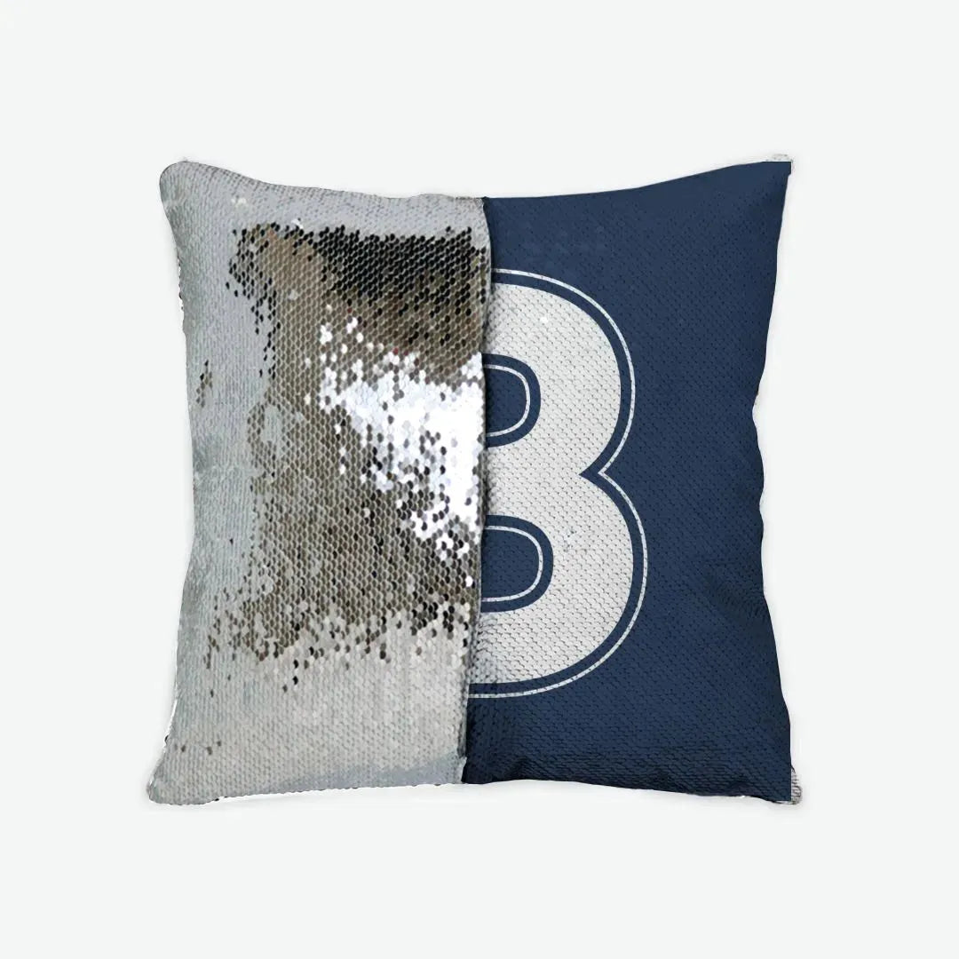 Butler University "B" Sequin Pillow Cover Pillow Covers