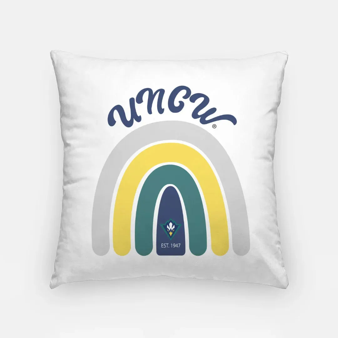 UNCW 18" Throw Pillow Cover - Rainbow Pillow Covers