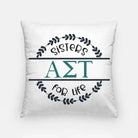 Alpha Sigma Tau 18" Throw Pillow Cover - Sisters for Life Pillow Covers