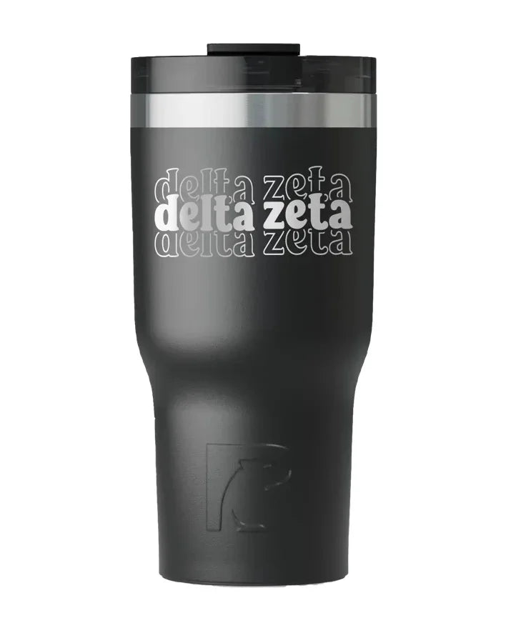 Delta Zeta RTIC 20 oz Essential Ceramic Lined Tumbler Stacked Letters