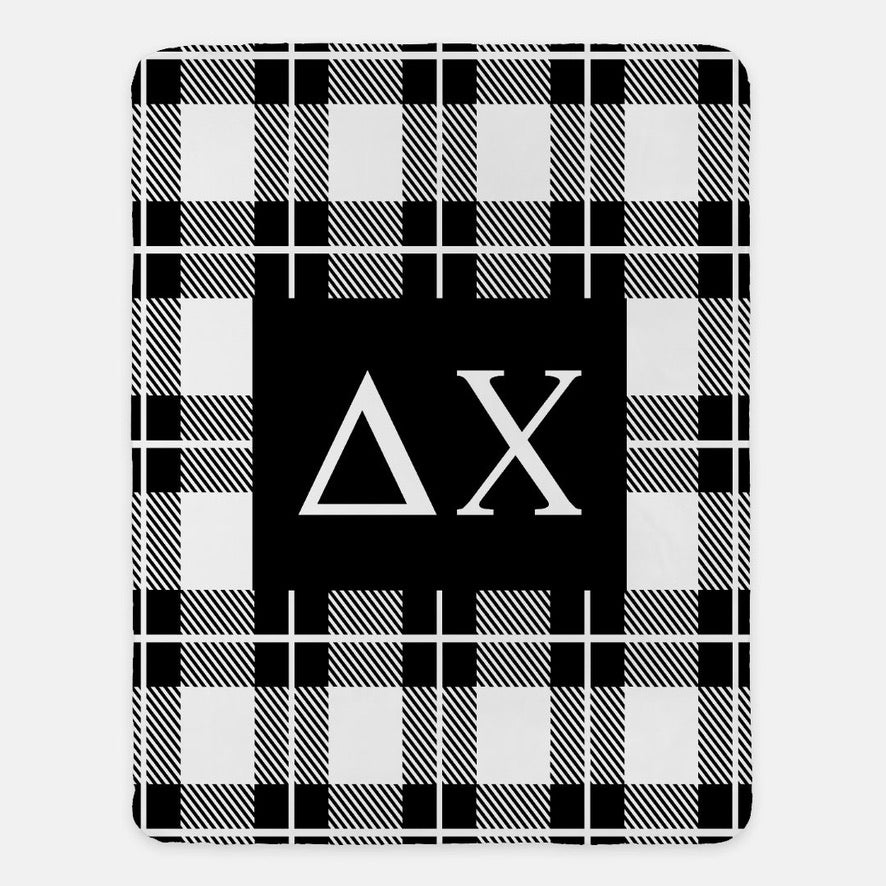 Delta Chi XL 60x80 Blanket - Plaid | D-Chi Fraternity Merch | Gifts