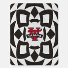University of Tampa XL 60x80 Sherpa Blanket - Black Tribal Throw Blankets