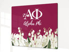Alpha Phi Charcuterie Board Party Event Tray - Lily of the Valley Bordeaux Serveware