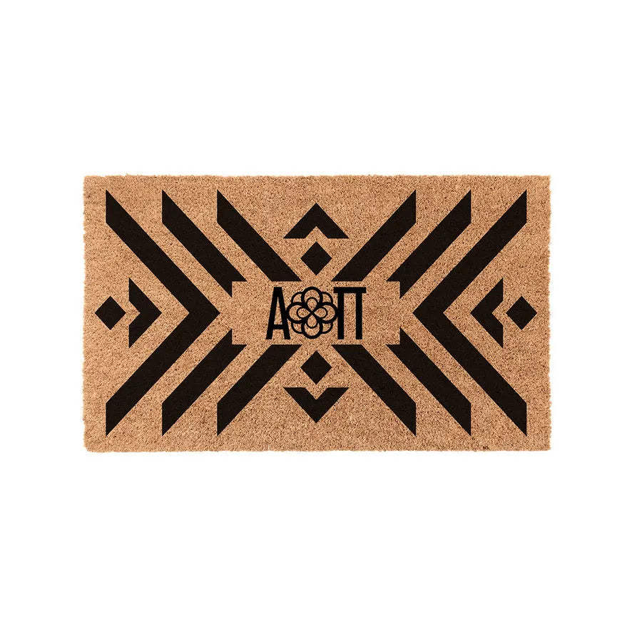 Alpha Omicron Pi Coir Doormat - Boho Door Mats