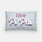 Pi Phi Lumbar Pillow Cover - Retro Pillow Covers