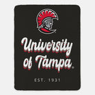 University of Tampa XL 60x80 Sherpa Throw Blanket - Retro Throw Blankets