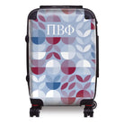 Pi Beta Phi Carry-on Suitcase - Geo Petals Suitcases