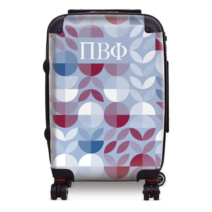 Pi Beta Phi Carry-on Suitcase - Geo Petals Suitcases