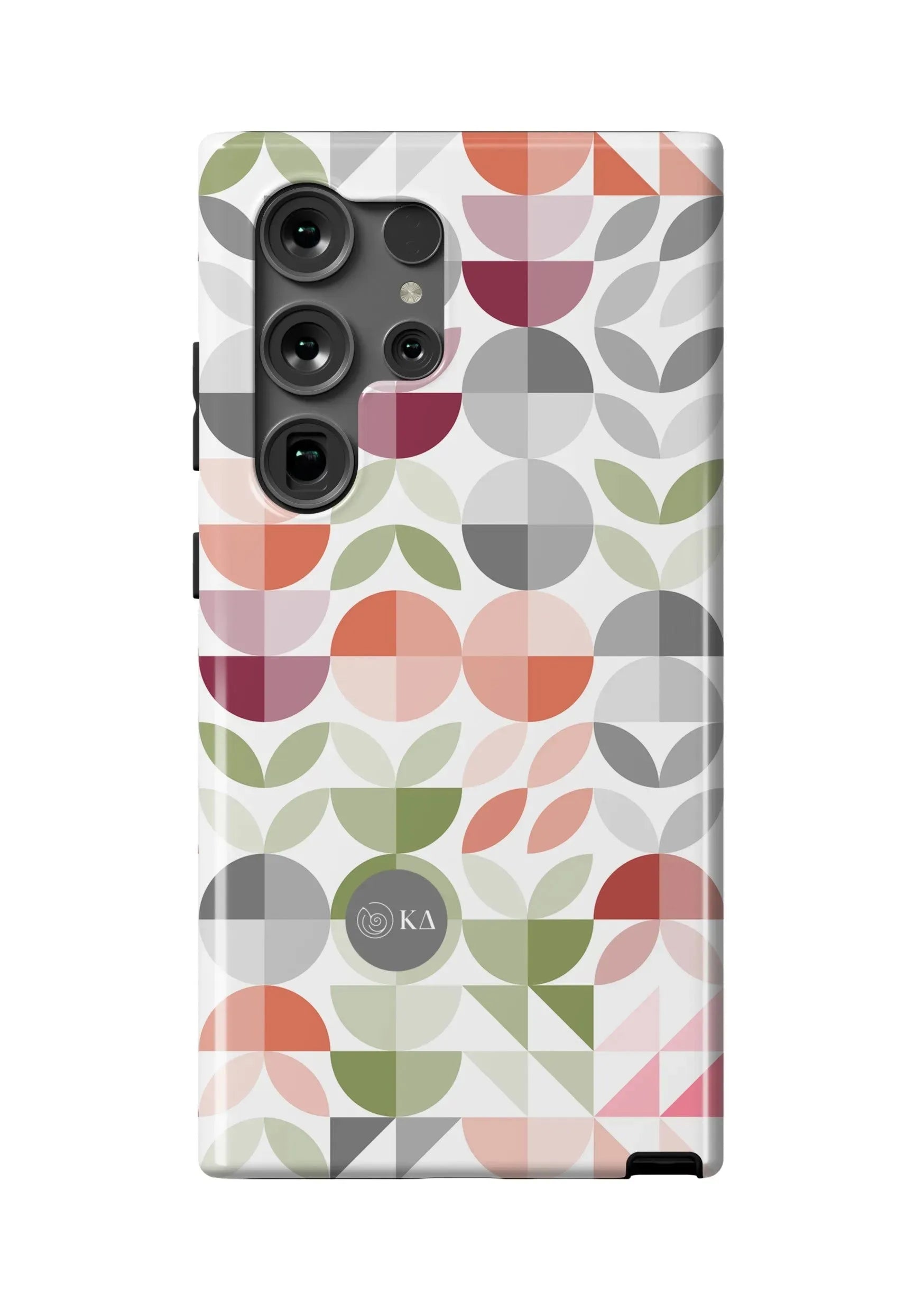 Kappa Delta Samsung Galaxy 24, 23 Mobile Phone Case - Geo Petals Gloss Mobile Phone Cases