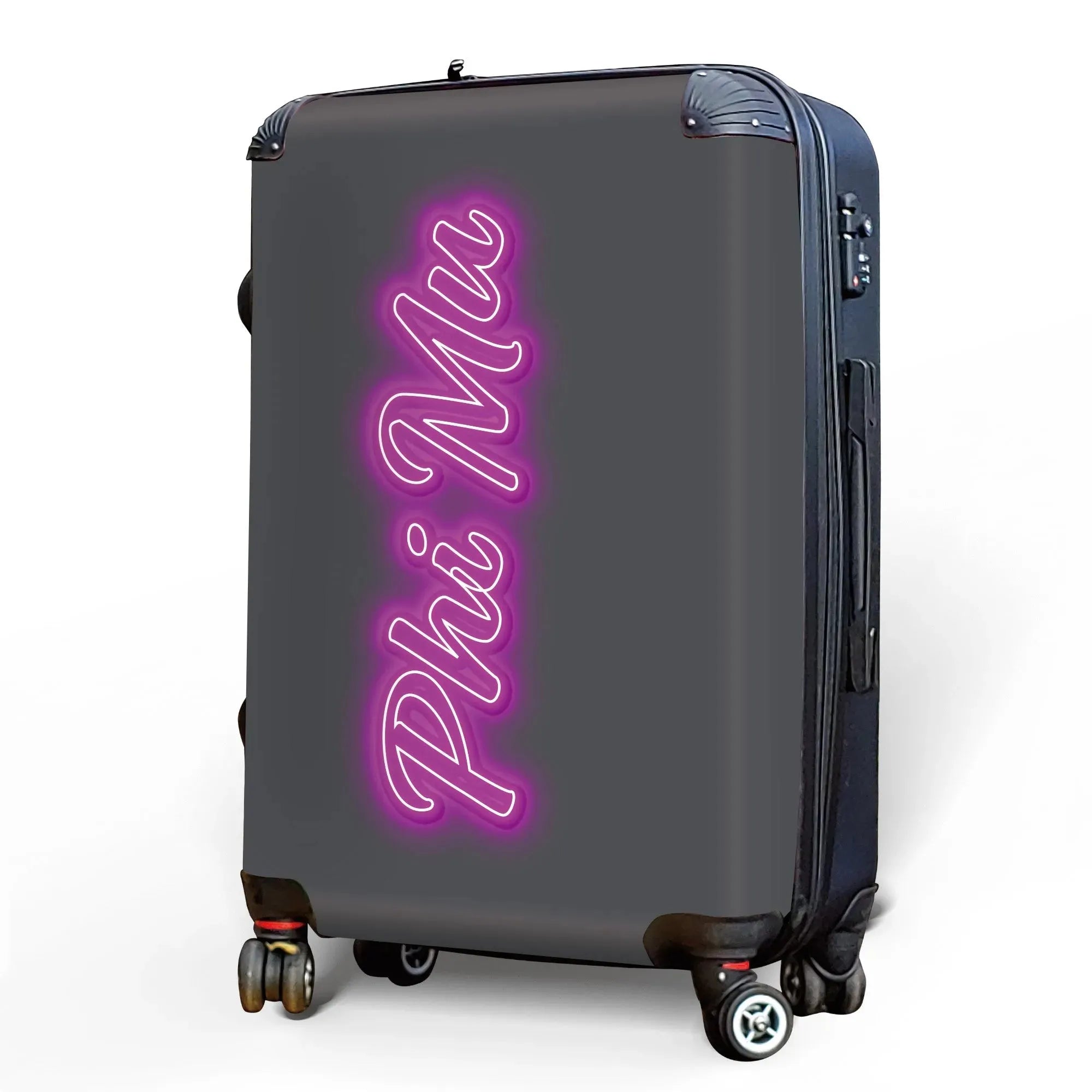 Phi Mu Carry-on Suitcase - Neon Suitcases