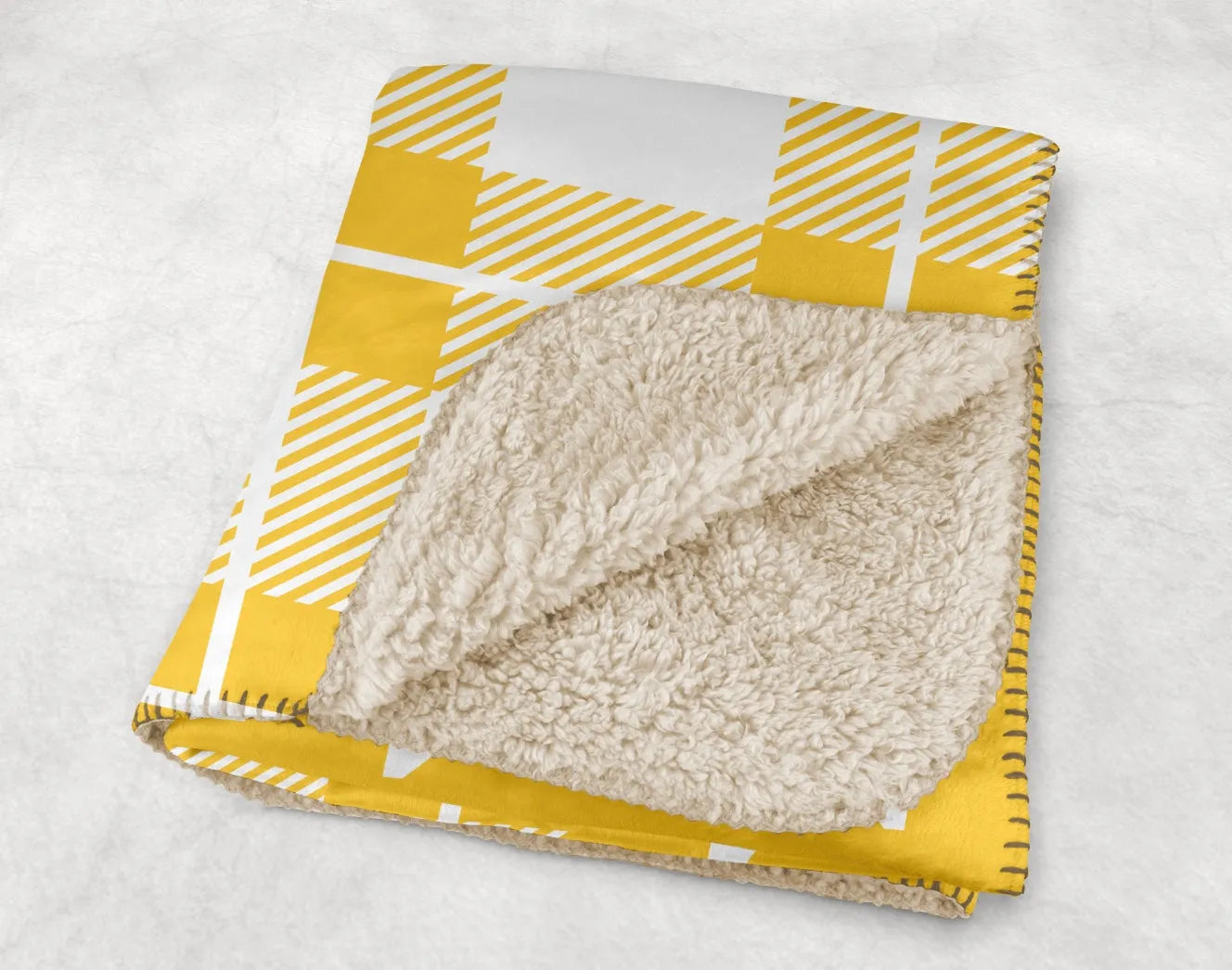 Sigma Chi XL 60x80 Sherpa Throw Blanket - Plaid Throw Blankets